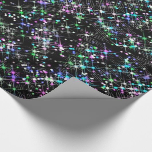 Mousserend Star Dust Wrapping Paper Cadeaupapier (Hoek)