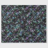 Mousserend Star Dust Wrapping Paper Cadeaupapier (Vlak)
