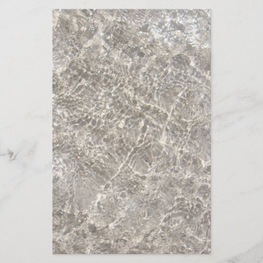 Mousserend water op de zandzomer op het strand briefpapier (Voorkant)