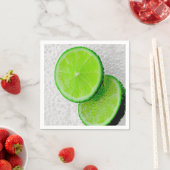 Mousserend water van vers Limoen-fruit Servetten (Insitu)