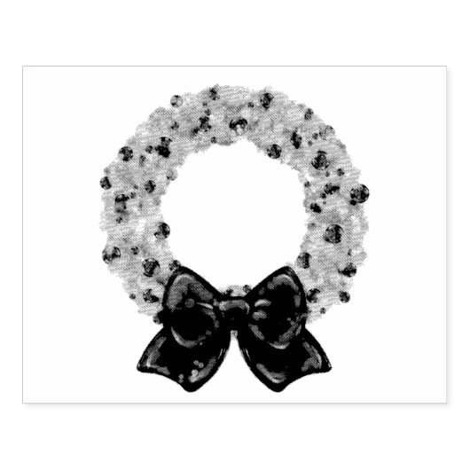 Mousserend Wreath Rubberstempel (Afrduk)