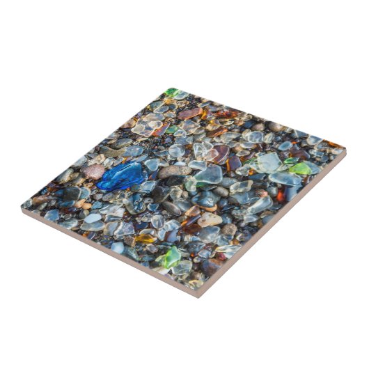 Mousserend Zee, gekleurd Tegeltje (Zijkant)