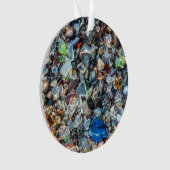 Mousserend Zee Glass uit naam van de oceaan Ornament (voorkant)