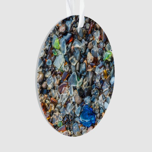 Mousserend Zee Glass uit naam van de oceaan Ornament (voorkant)