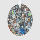 Mousserend Zee Glass uit naam van de oceaan Ornament (voorkant)