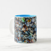 Mousserend Zee Tweekleurige Koffiemok (Voorkant links)