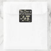 MOUSSERENDE 60E DIVA VIERKANTE STICKER (Tas)