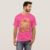 Mousserende aardbeien limonade theekop t-shirt (Voorkant volledig)