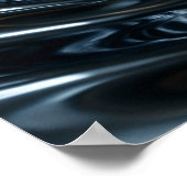 Mousserende aardbeienvruchten in glanzend vloeibaa poster (Hoek)