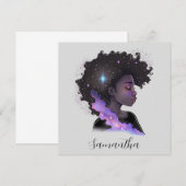 Mousserende afro Woman (Voorkant / Achterkant)