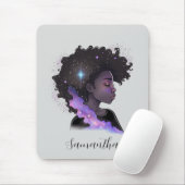 Mousserende afro Woman Muismat (Met muis)