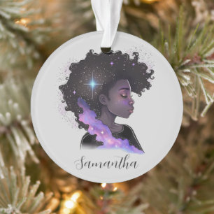 Mousserende afro Woman Ornament