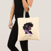 Mousserende afro Woman Tote Bag (Voorkant (product))