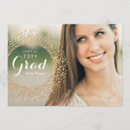 Mousserende Afstudeerder fotokaart Aankondiging