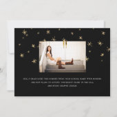 Mousserende Afstudeerder fotokaart Aankondiging (Achterkant)