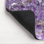 Mousserende Amethist Crystal Gem - Paarse Geode Muismat (Hoek)