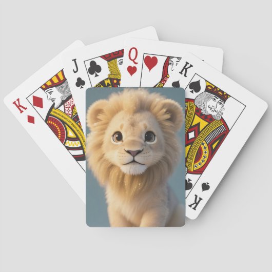 Mousserende Baby Lion King Pokerkaarten (Achterkant)