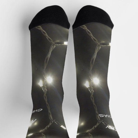 Mousserende BIG Silver Lights Cust. Crew Socks Sokken (Top)