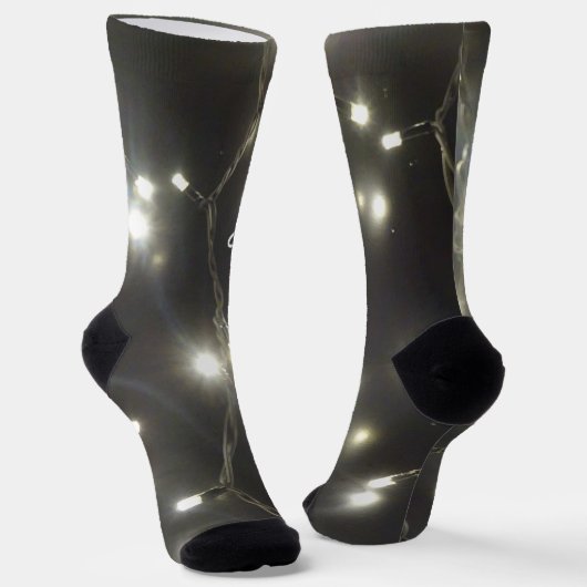 Mousserende BIG Silver Lights Cust. Crew Socks Sokken (Gebogen)