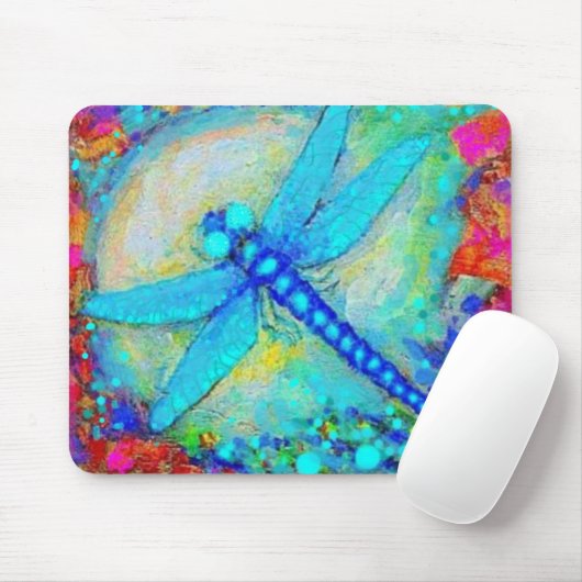 Mousserende Blauwe Dragonfly door Sharles Muismat (Met muis)