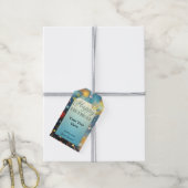 Mousserende bloemen plezier cadeaulabel (Met Touw)