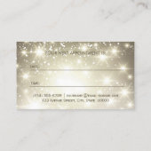 Mousserende Bokeh Glitter Afspraakkaart Afsprakenkaartje (Achterkant)