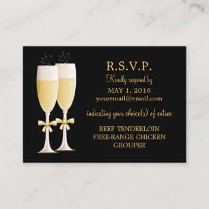 Mousserende Champagne Celebration Response Kaart