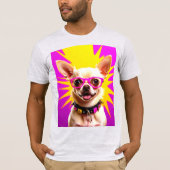 MOUSSERENDE CHIHUAHUA T-SHIRT (Voorkant)