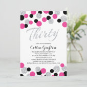 Mousserende Confetti | 30e verjaardag Kaart (Staand voorkant)