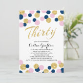 Mousserende Confetti | 30e verjaardag Kaart (Staand voorkant)