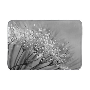 Mousserende dauw Dandelion Silver Grey Achtergrond Badmat