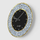 Mousserende diamanten grote klok (Hoek)