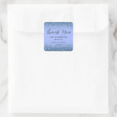 Mousserende Diamond Dust Party Favor Dank u Label (Tas)