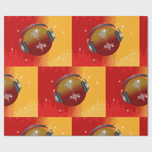 mousserende Disco Ball Cadeaupapier (Vlak)