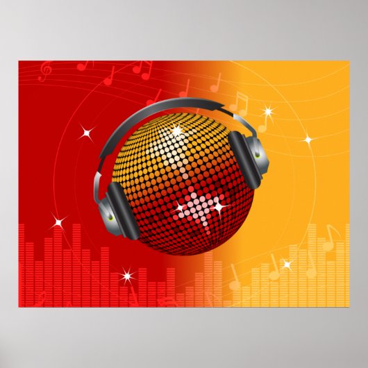 mousserende Disco Ball Poster (Voorkant)