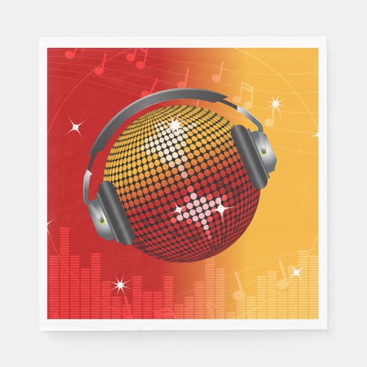 mousserende Disco Ball Servet (Voorkant)