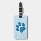 mousserende druk op katten - sky bagagelabel (Voorkant verticaal)