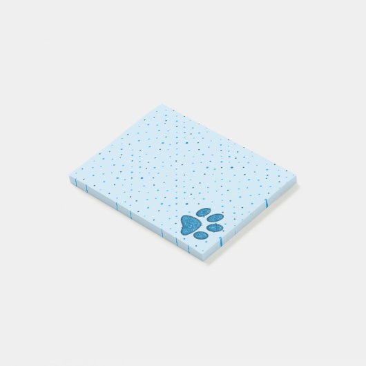 mousserende druk op katten - sky post-it® notes (Schuin)