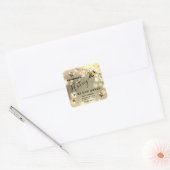 Mousserende druppels Etiket bijenkast honingpot (Envelop)