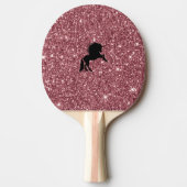 mousserende eenhoornroze tafeltennisbatje (Voorkant)