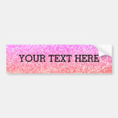 Mousserende elegante regenboogkleurige schattige r bumpersticker (Voorkant)