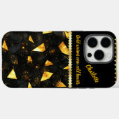 Mousserende gebroken gouden marmer in het donker Case-Mate iPhone case (Achterkant (horizontaal))