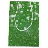 Mousserende glazen klaver - Medium Gift Bag Cadeauzakje (Achterkant)