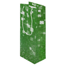 Mousserende glazen klaver - Wijnzak