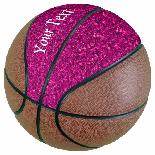 Mousserende glitter basketbal (Schuin)