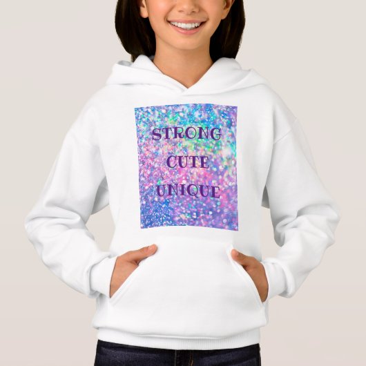 Mousserende glitter Colorful Modern Trendy Girly (Voorkant)