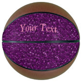 Mousserende glitter mini basketbal (Voorkant)