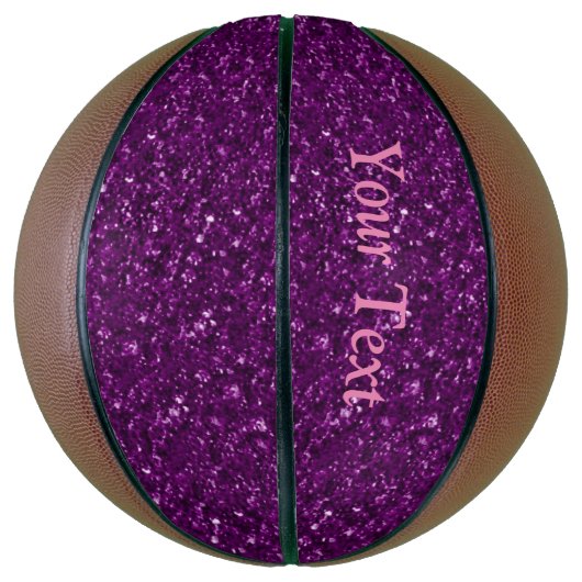 Mousserende glitter mini basketbal (Verticaal)