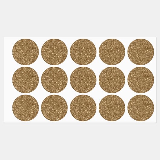 Mousserende glitterdruk labels (Vel)