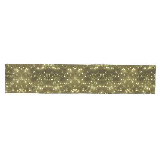 Mousserende Golden Lights-kerstabel Medium Tafelloper (Horizontaal)